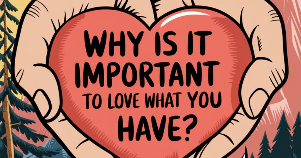 Why Is It Important to Love What You Have?